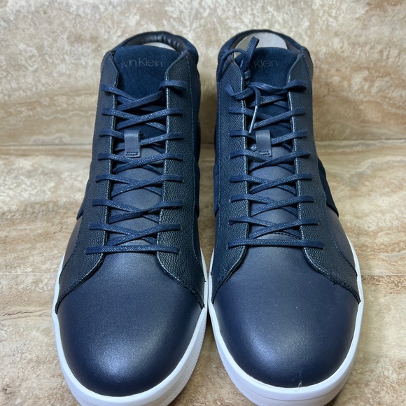 Calvin Klein Men’s Blue high top dress sneaker - Picture 2 of 5
